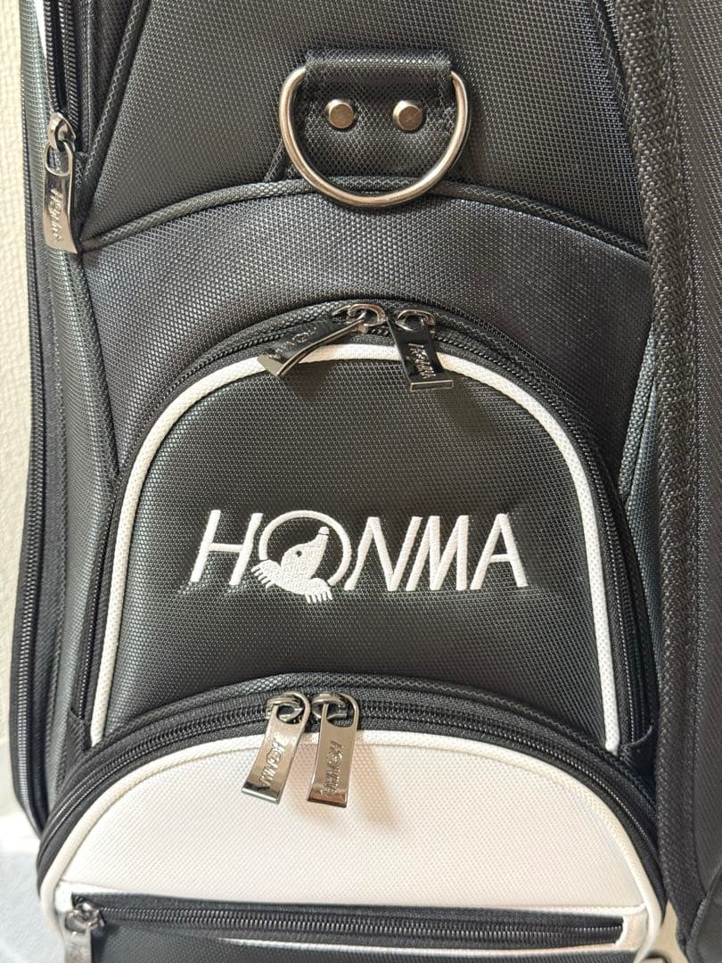 HONMA キャディバッグ 黒/白