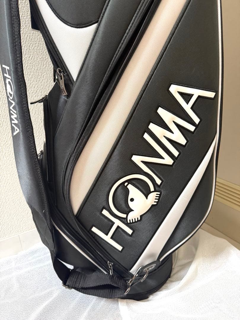 HONMA キャディバッグ 黒/白