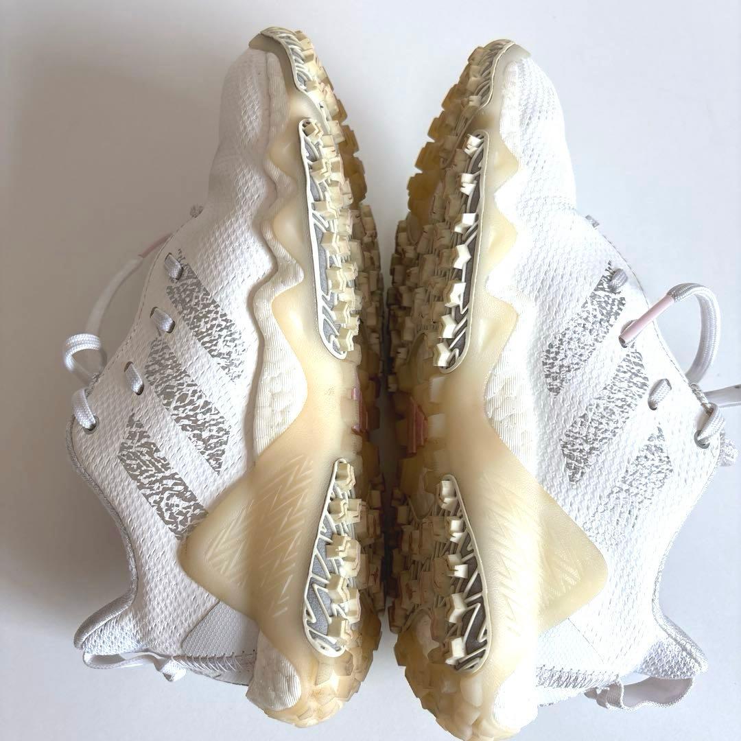 未使用級美品！adidasコードカオス ゴルフシューズ白23.5cm レディース