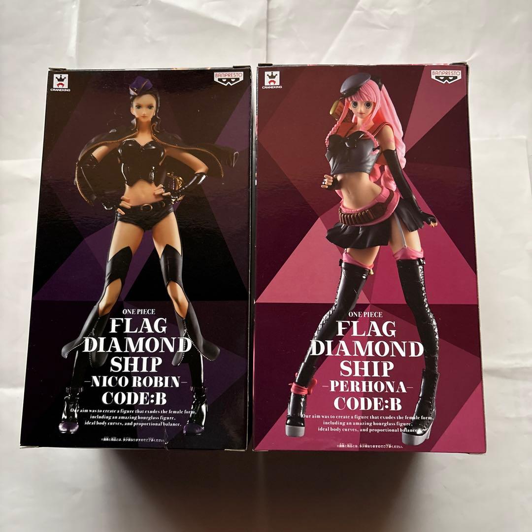 ワンピース FLAG DIAMOND SHIP ロビン・ペローナセット売り