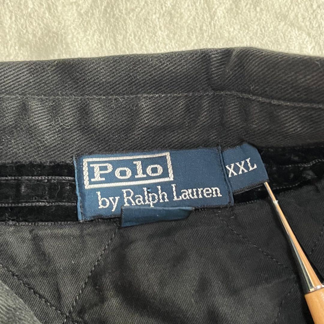 Polo by Ralph Lauren ラガーシャツ XXL ワッペン 黒
