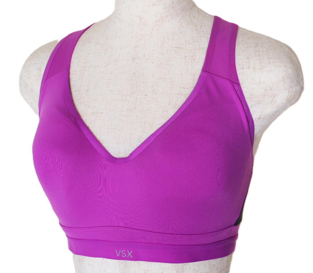 新品❤️VICTORIA'S SECRET VSX❤️紫色 Vネック スポーツブラ