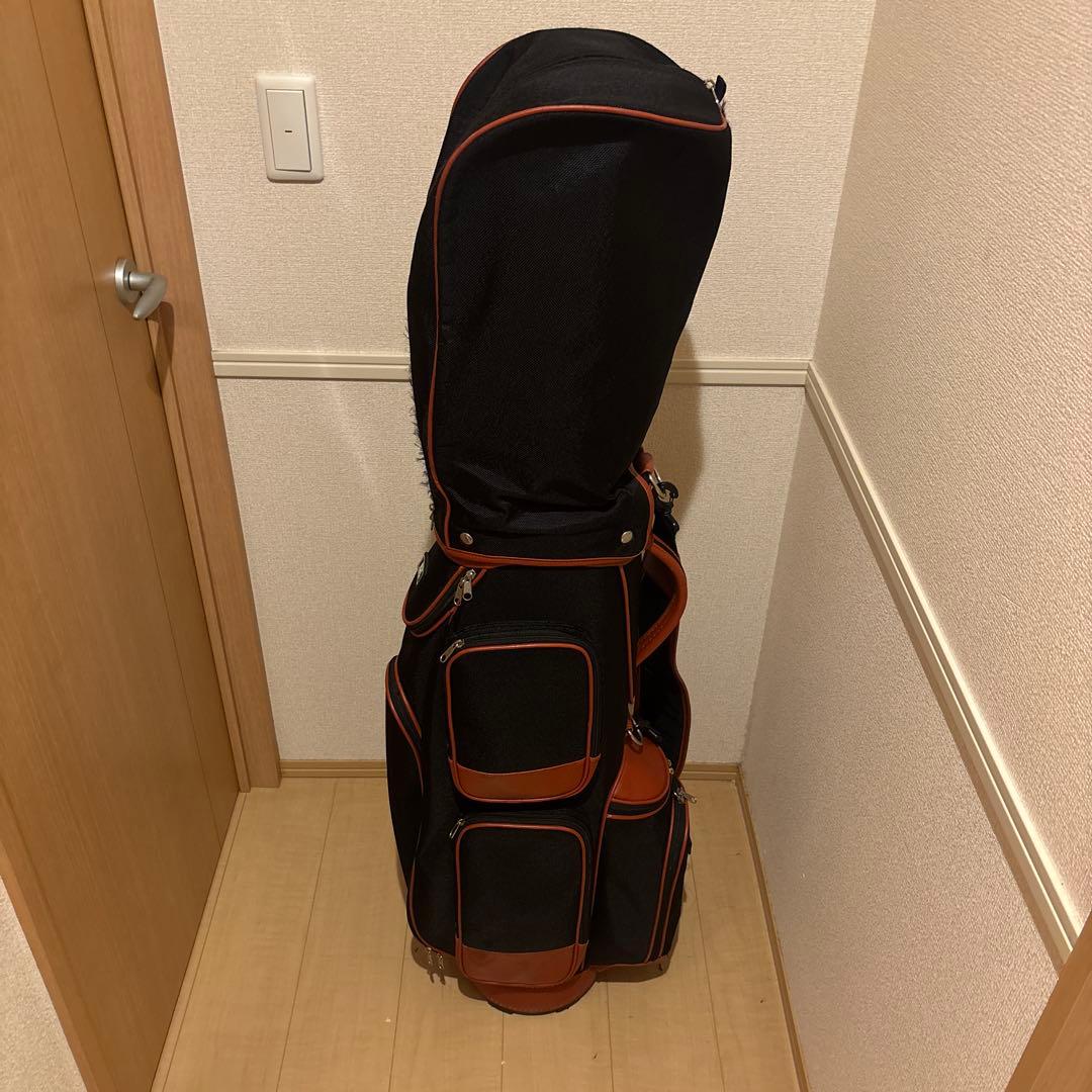 EZY POWER 帆布風キャディバッグ　黒　ブラック　ゴルフ