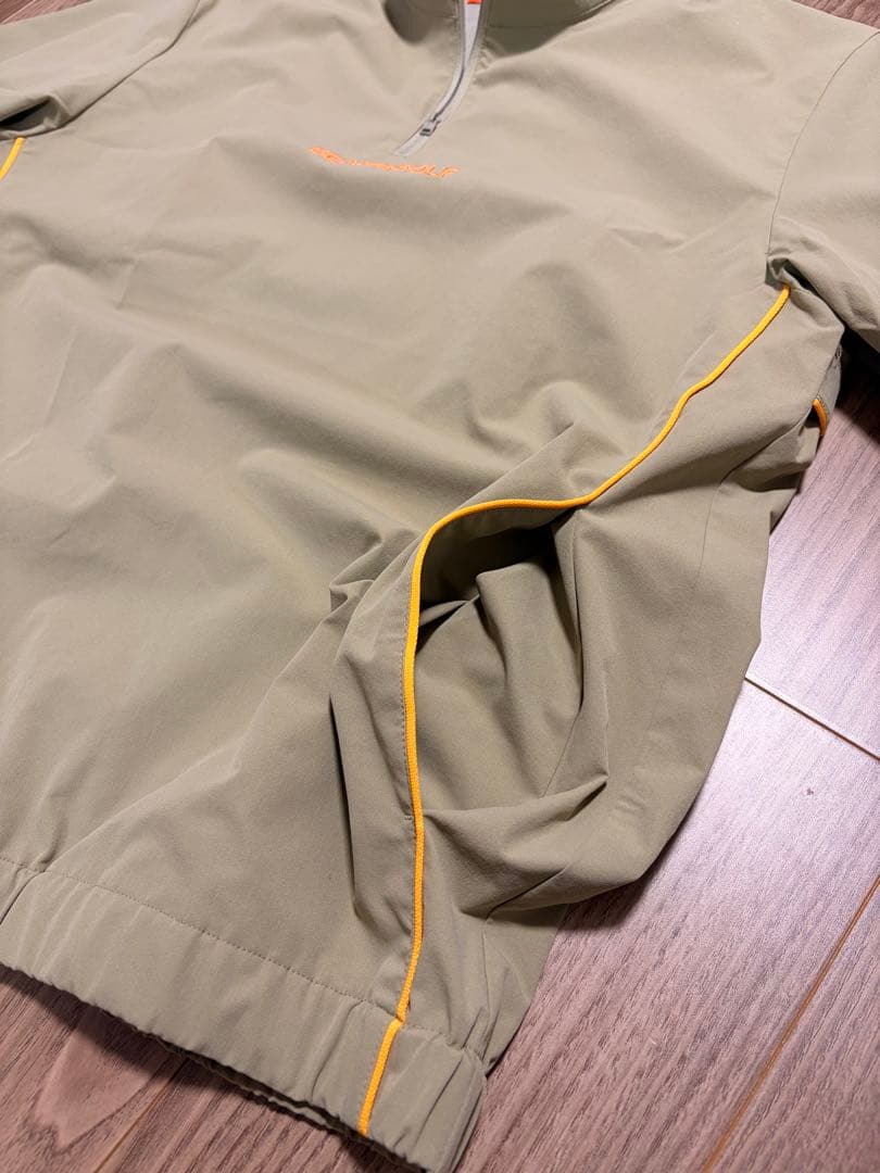 ビームスゴルフ ORANGE LABELハーフジップストレッチプルオーバー M
