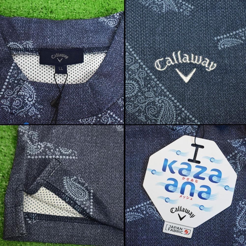 Callaway/キャロウェイ ゴルフ モックネック【ネイビー/LL】新品！