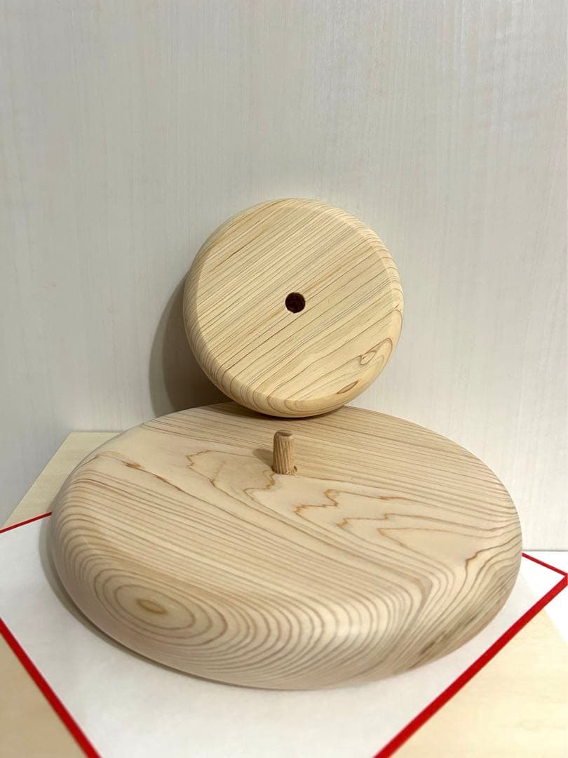 国産ヒノキ木製鏡餅②