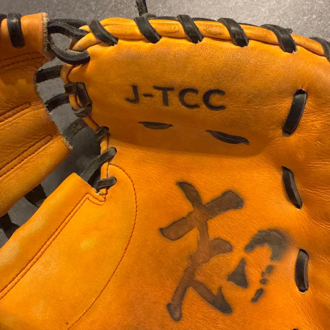 HATAKE J-TCC オレンジ 野球グローブ　保管袋付き