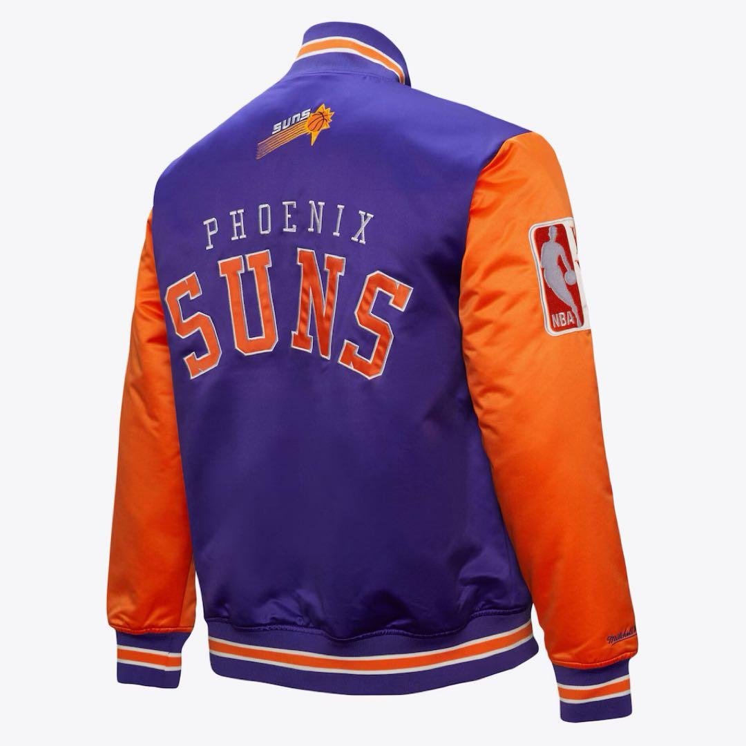 【⚠️お値下げ可】サンズ NBA サテン ジャケット ミッチェル & ネス製