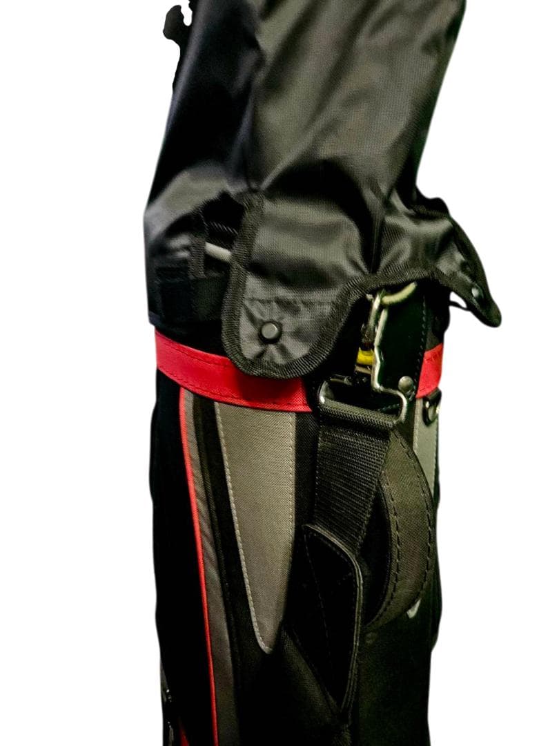 送料無料/美品　Bridgestone キャディバッグ 黒/赤/グレー