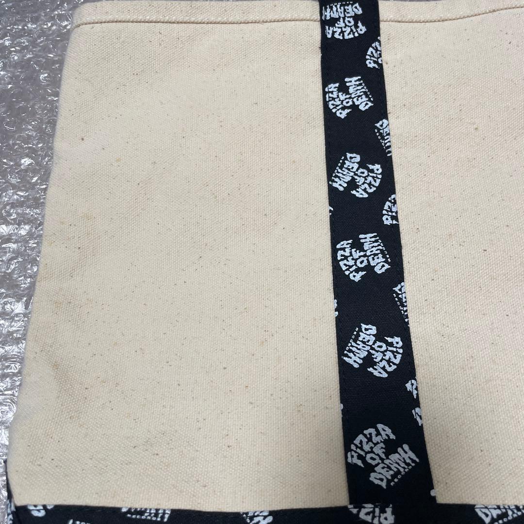 え*る様 PIZZA OF DEATH トートバッグ黒　kenyokoyama