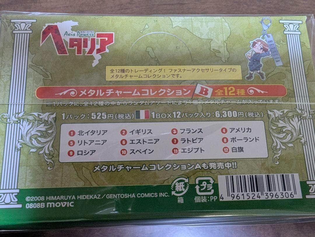 【美品】ヘタリア　メタルチャームBOX　B