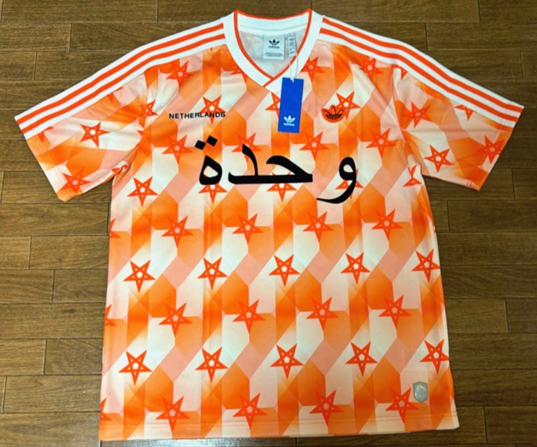【adidas】オランダ代表・サッカーウェア・オレンジ・ユニフォーム・2XO
