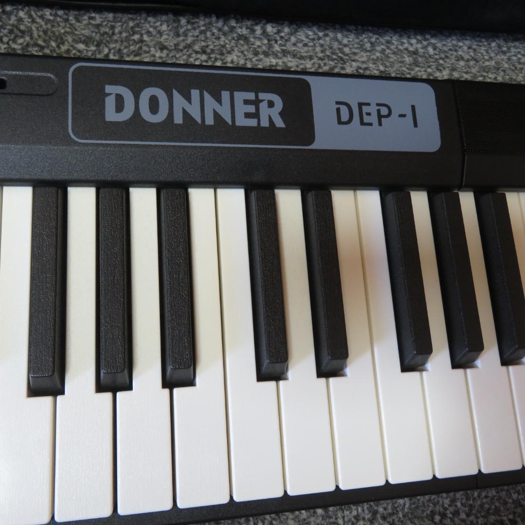 美品　動作良好　電子ピアノ　キーボード　DONNER　DEP-1　ペダル付
