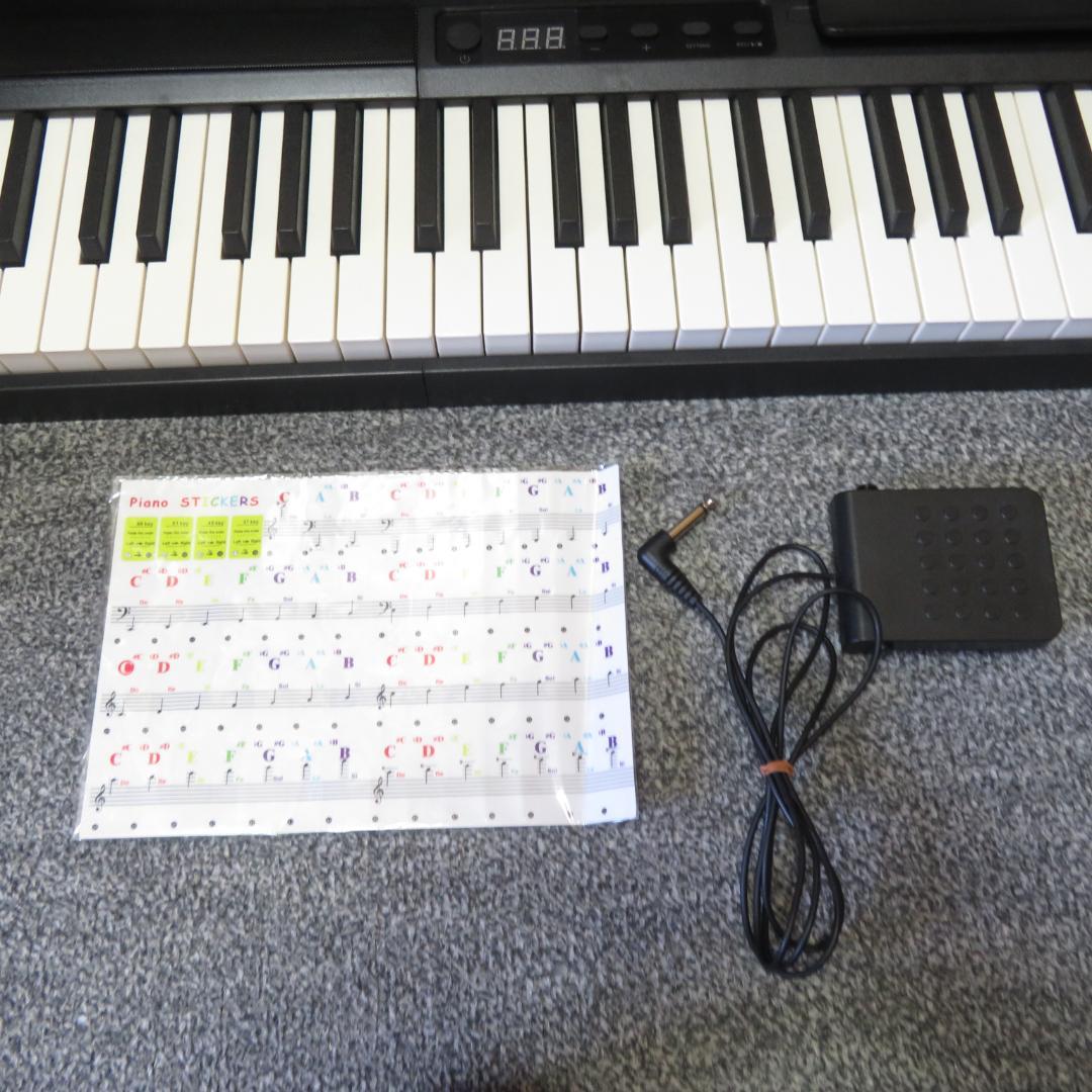 美品　動作良好　電子ピアノ　キーボード　DONNER　DEP-1　ペダル付