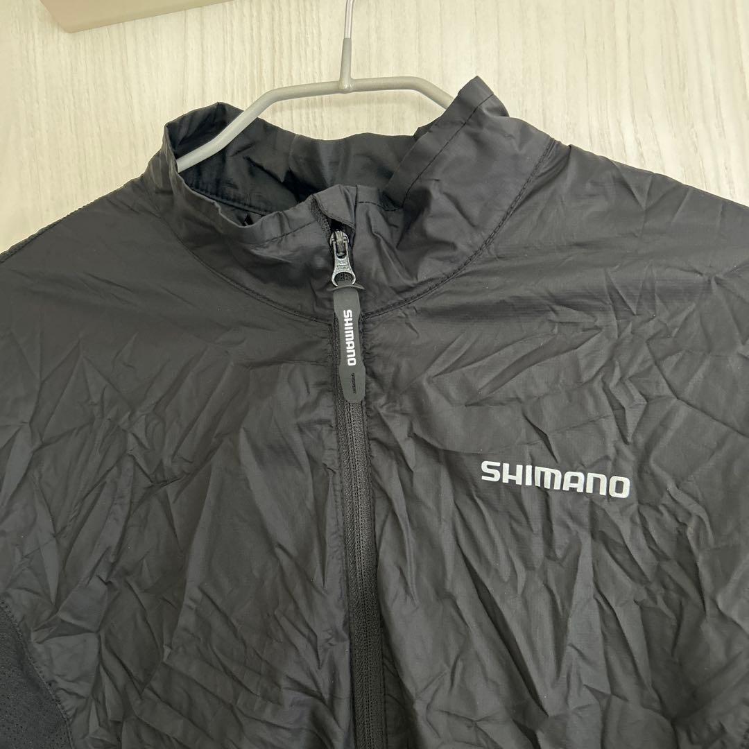 SHIMANO ウィンドブレーカー ブラック　M サイクルウェア