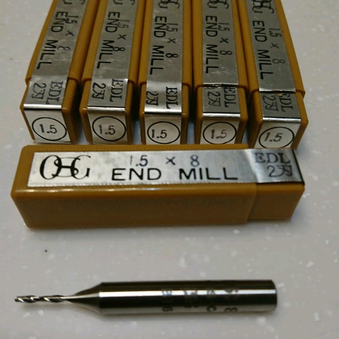 OSG EDL ф1,5×8 (刀長) ２枚刃 6本