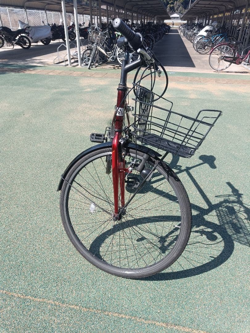 レッドシティサイクル 前バスケット付き ２７インチ (引き取り限定)