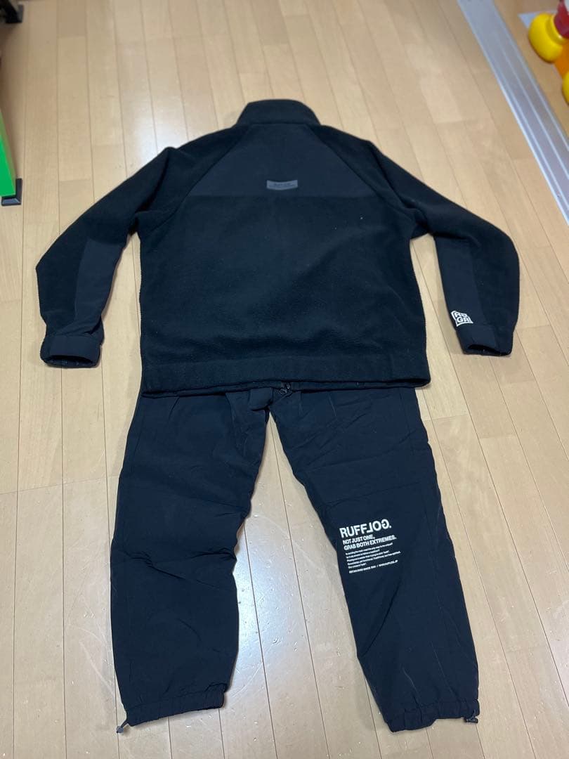 ラフロッグ セットアップ　サイズL ブラック　フリース　ゴルフ