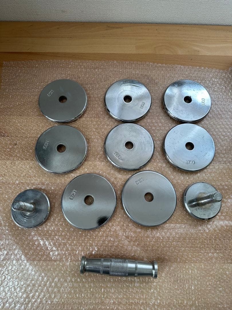 早い者勝ち IGNIOとAUSSIE 可変式2~10kg ダンベル クローム