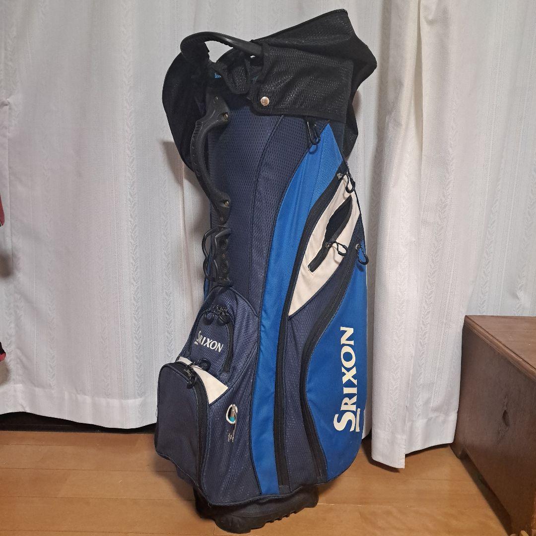 Srixon キャディバッグ 便利な14分割収納。軽量。フード付き。