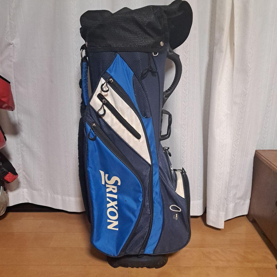 Srixon キャディバッグ 便利な14分割収納。軽量。フード付き。