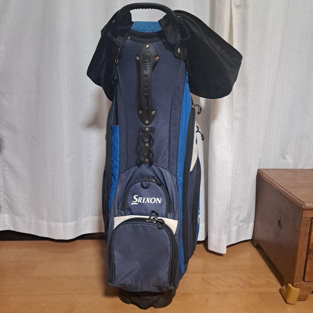 Srixon キャディバッグ 便利な14分割収納。軽量。フード付き。