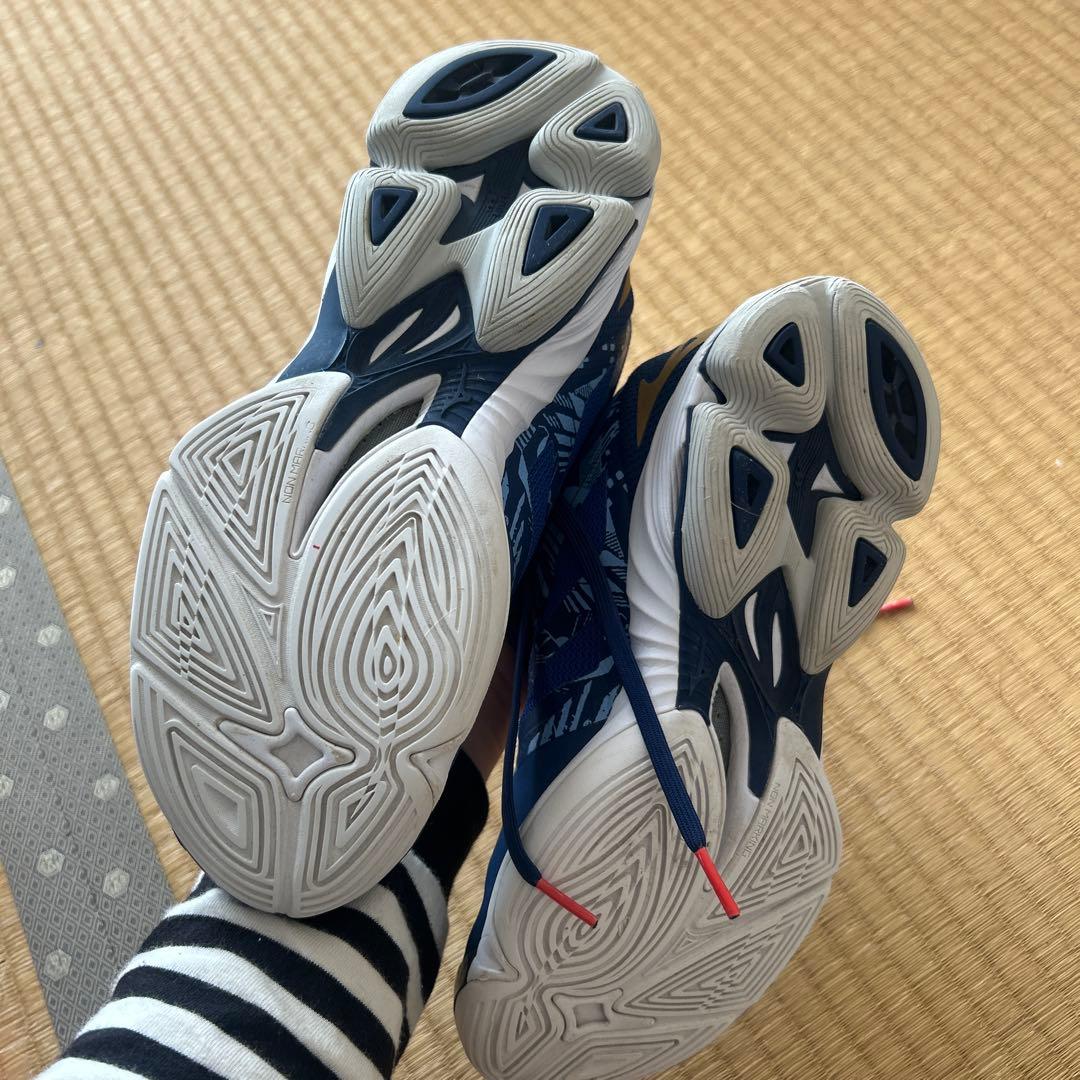 Mizuno バレーボールシューズ ネイビー 24cm