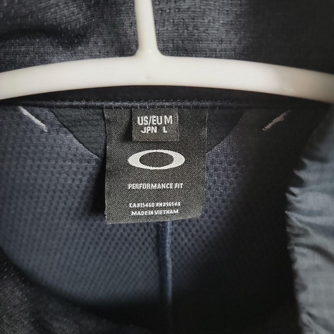 オークリー OAKLEY 長袖 ジップアップ トレーナー ブラック L