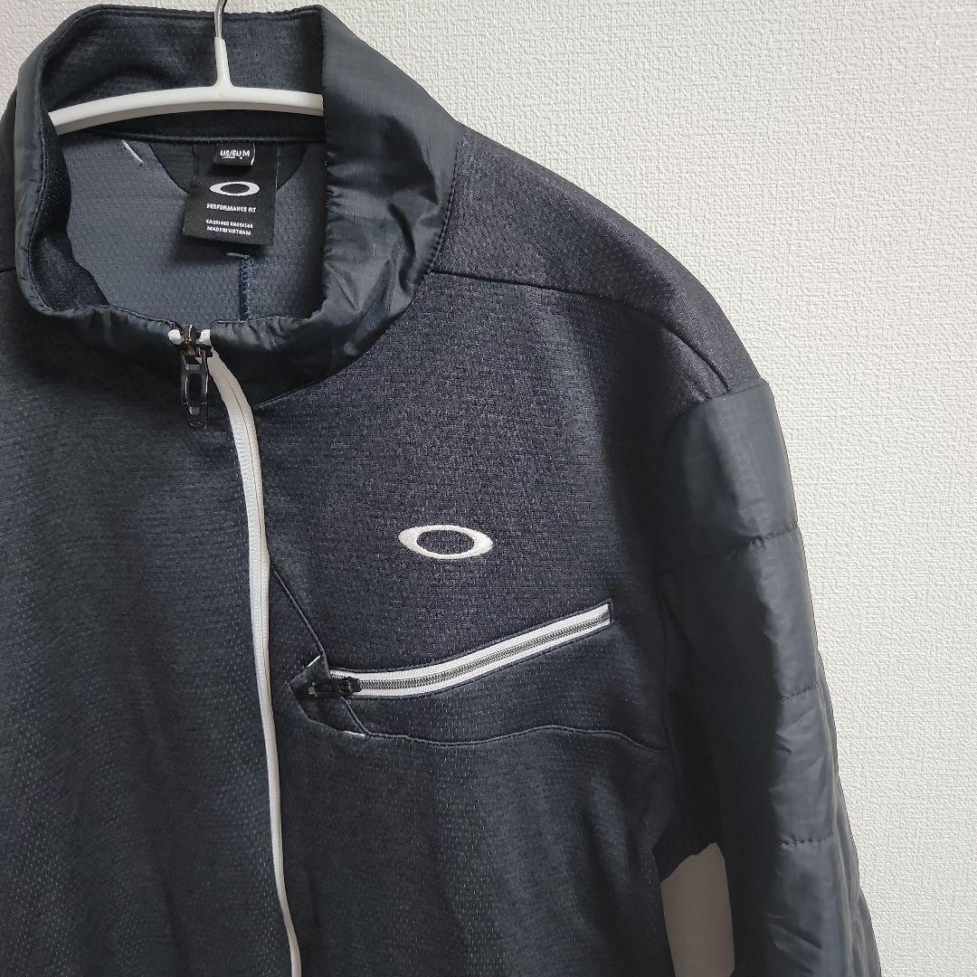 オークリー OAKLEY 長袖 ジップアップ トレーナー ブラック L