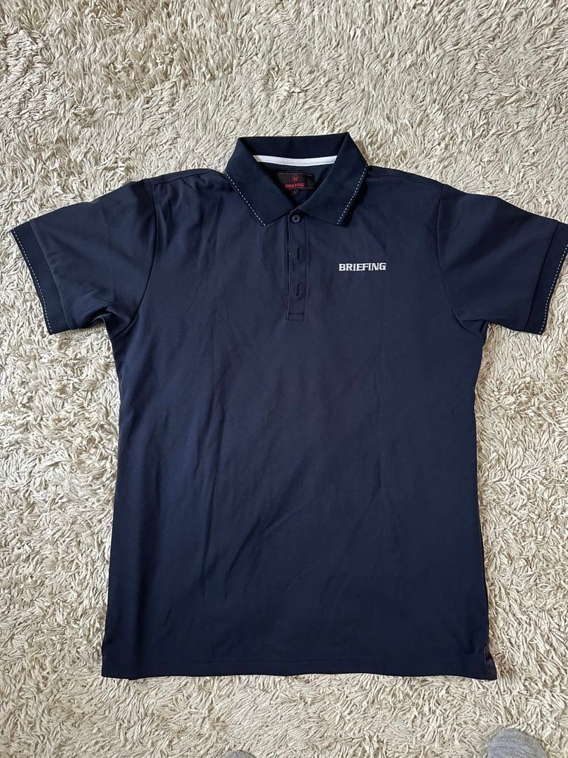 BRIEFING MENS TOUR POLO ネイビー