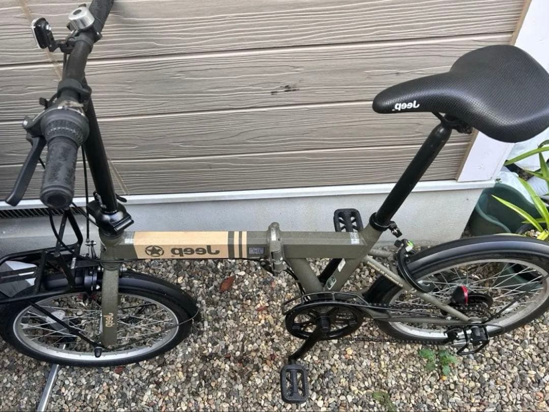 Jeep 折りたたみ自転車 オリーブグリーン