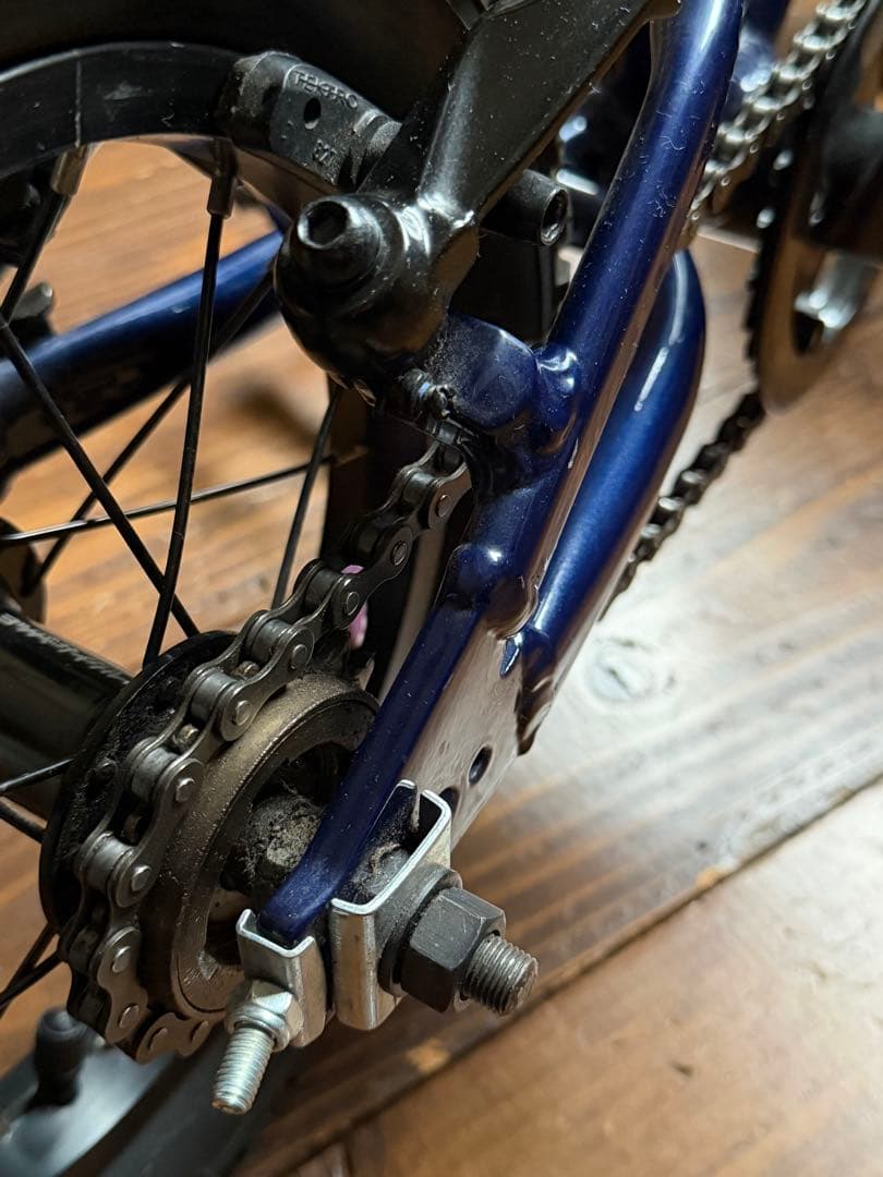 ヨツバサイクル　12インチ キッズバイク ネイビー 自転車　[手渡し希望]