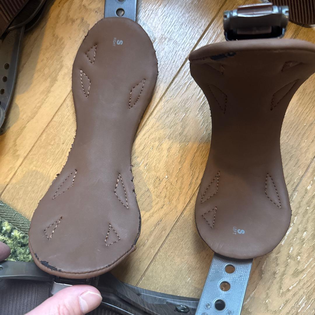 BURTON CARTEL スノーボードビンディング Ｓ　ブラウン　USED