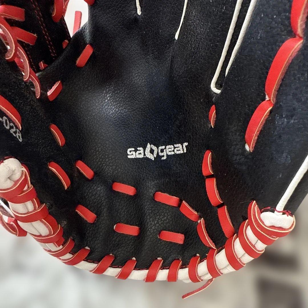 sa gear 硬式グローブ 黒赤 11インチ