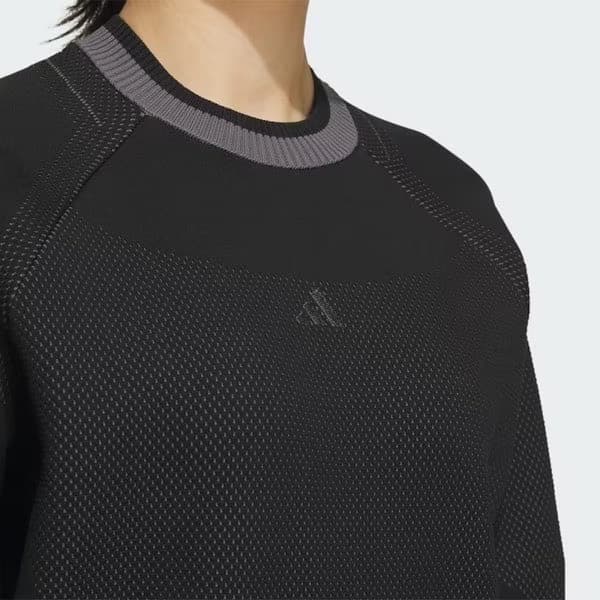 【L】定価41,800円 アディダスゴルフ セーター&フレアースカート黒白