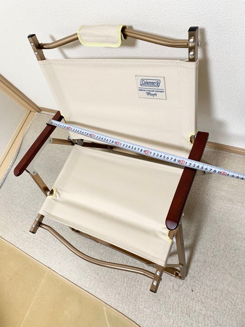 ヒ*コ様 Coleman Mighty アウトドアチェア クリーム色　折り畳み