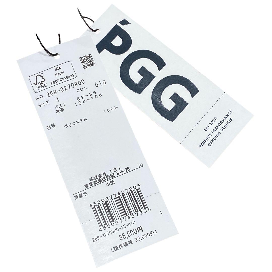 【未使用】定価3.5万円 PGG ロゴニット ブラック レディース Mサイズ