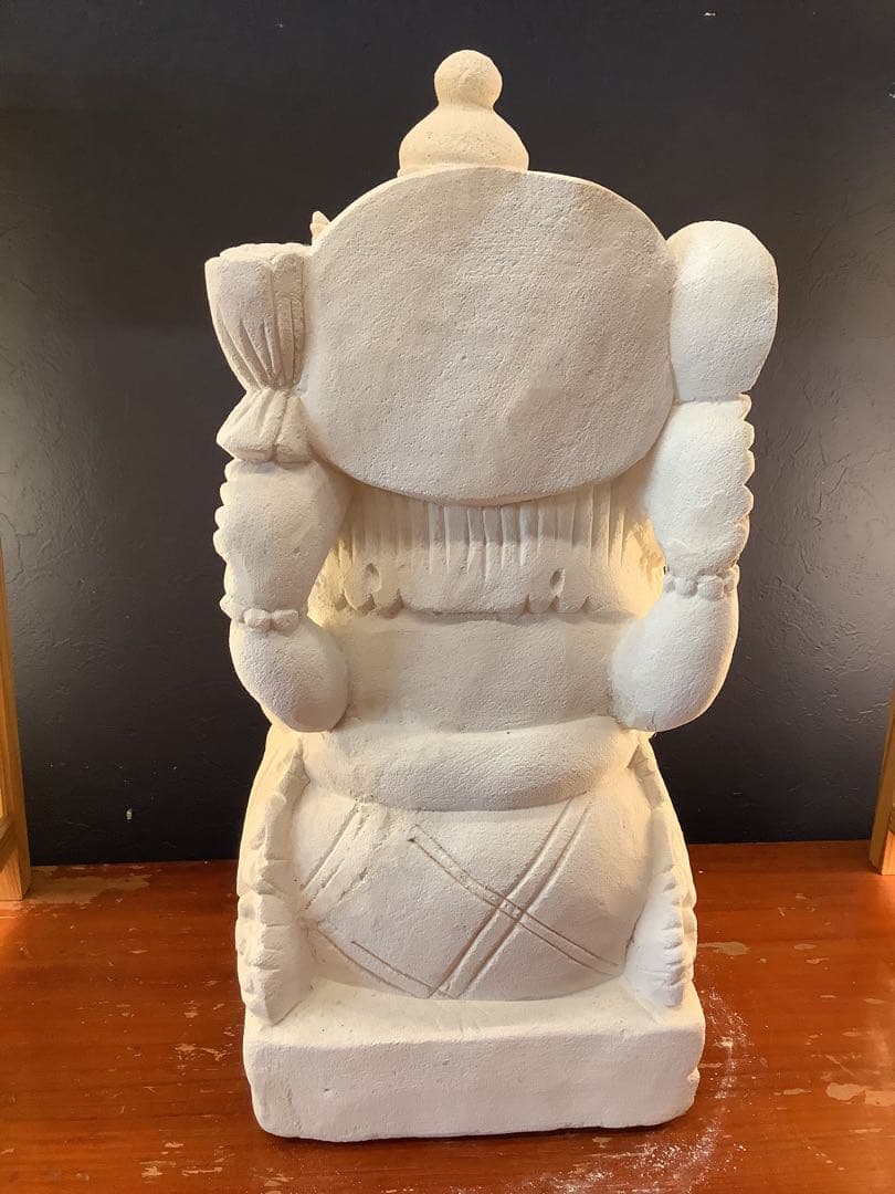 ホワイトガネーシャ像 約30cm
