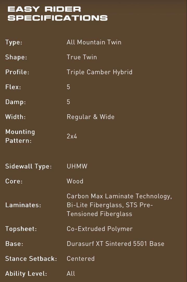 新品未使用 NEVERSUMMER EASY RIDER 154cm