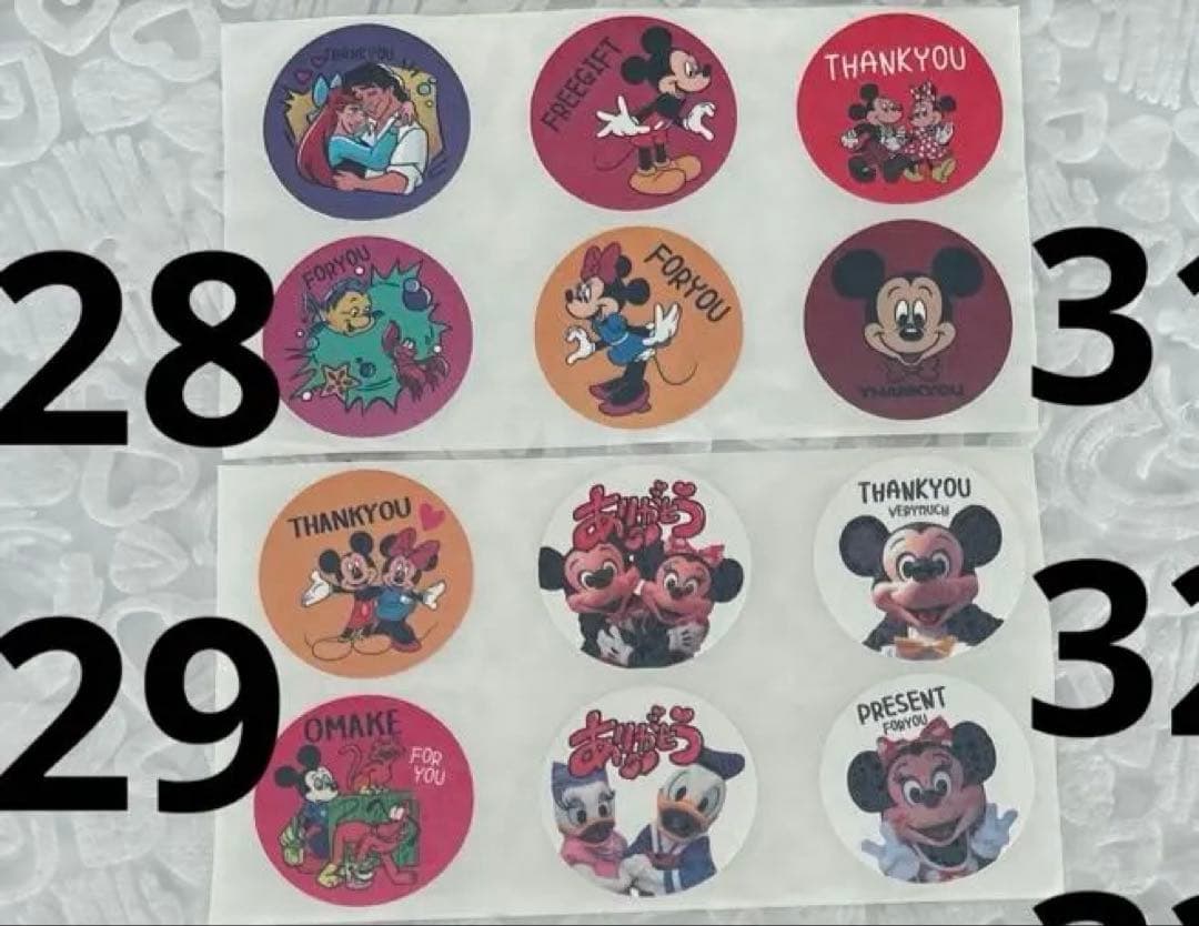 ディズニー ロールシール　アメステシート１４