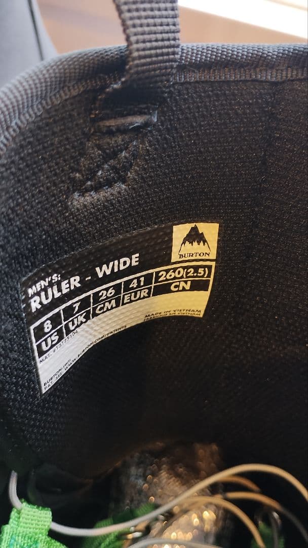 【新品未使用】BURTON RULER-WIDE スノーボードブーツ