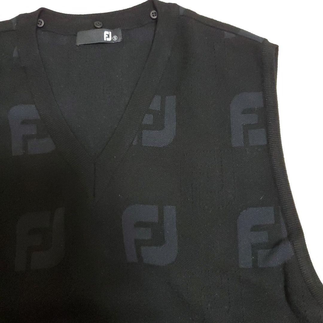 FJ レディース Vネック ノースリーブベスト ブラック