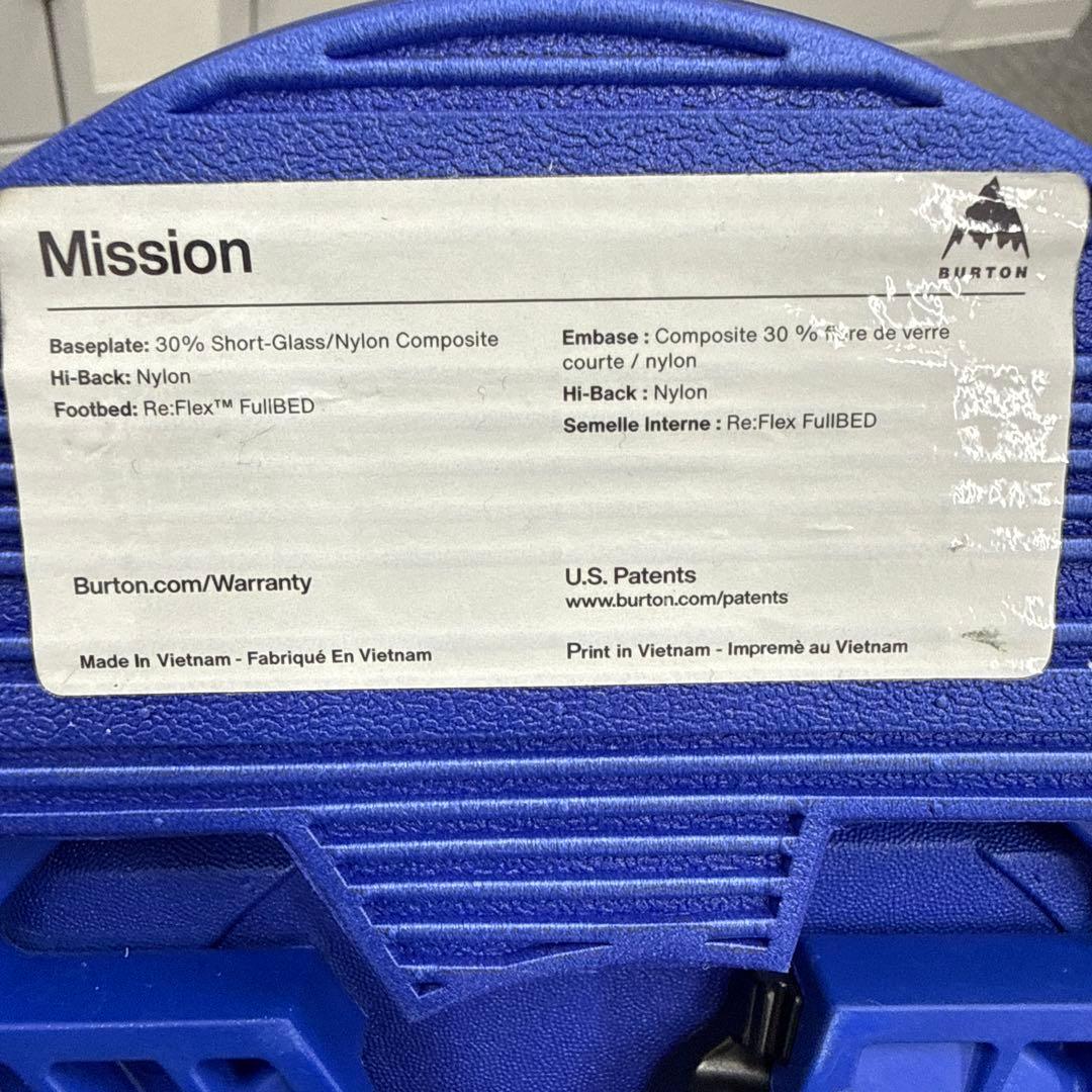 Burton Mission スノーボードビンディング ブルー
