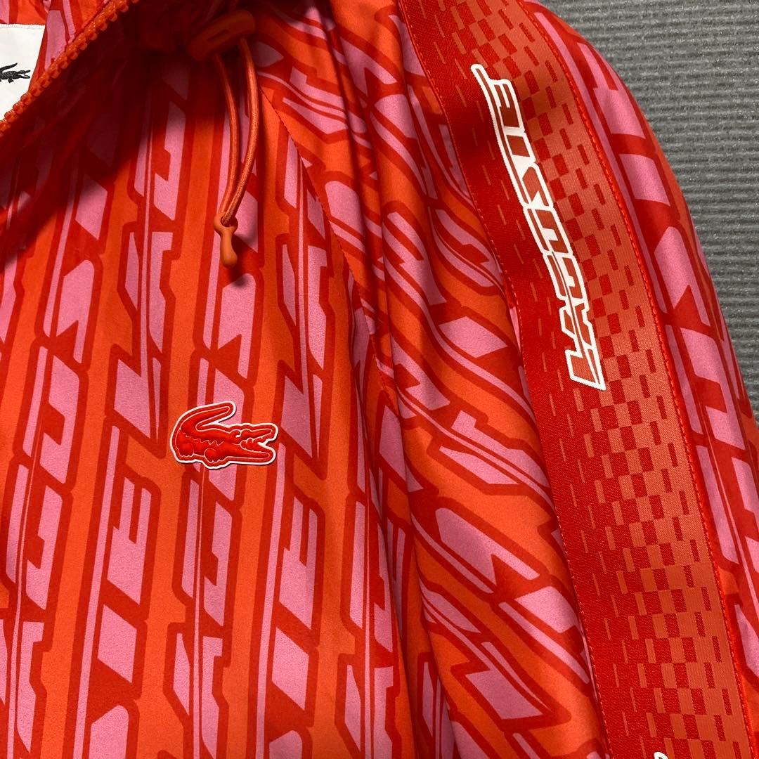 LACOSTE ウィンドウ　アノラックパーカー ゴルフ オレンジ