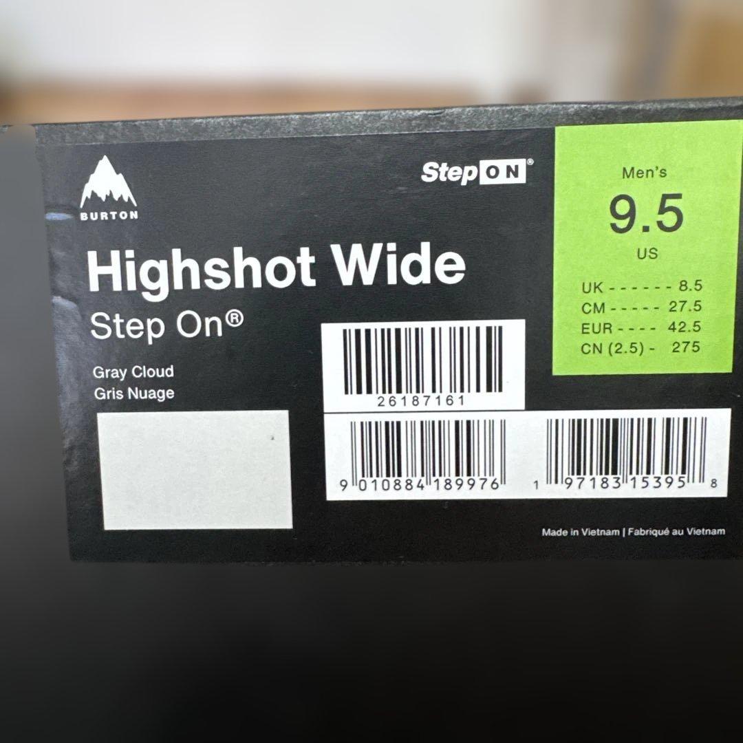 Burton Highshot Wide 27.5 25-26 ステップオン