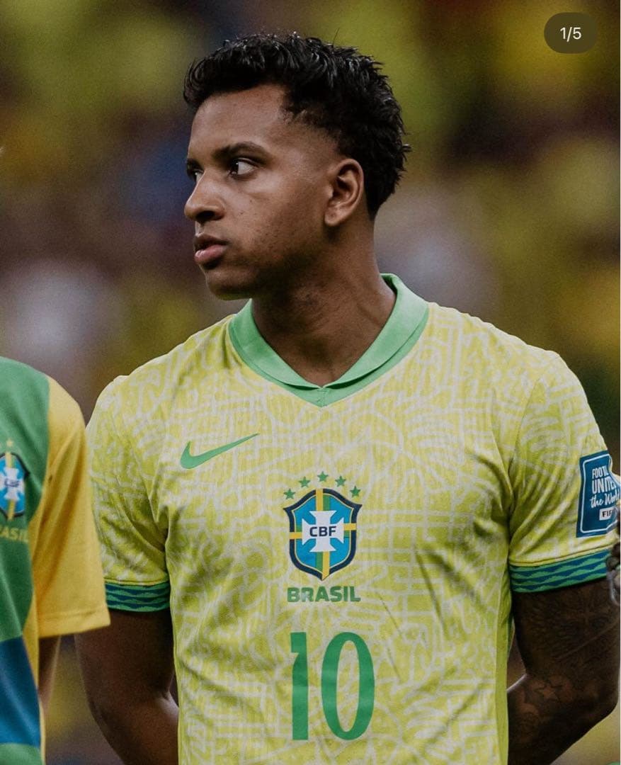 【大人気】ブラジル代表 2024 ホーム ユニフォーム 10.ロドリゴ