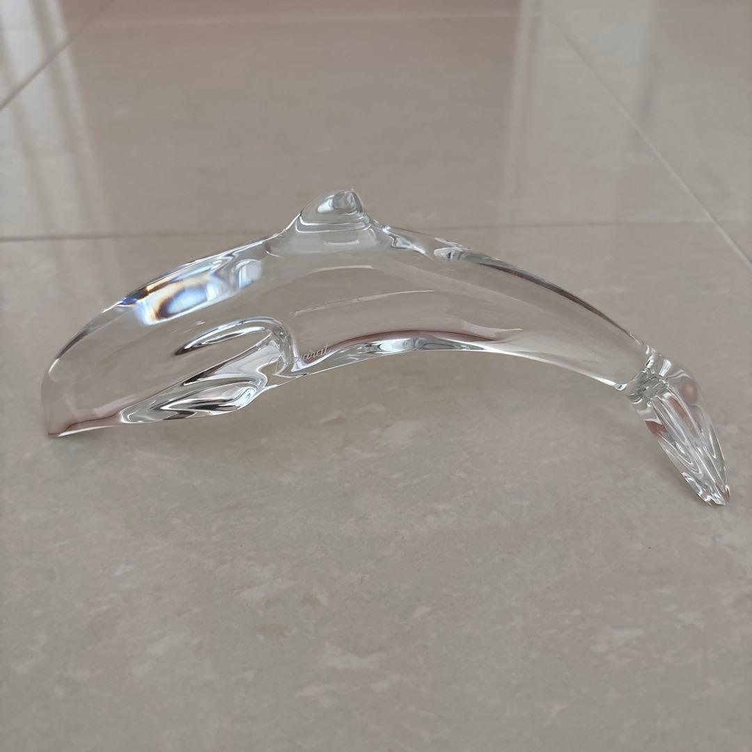 【バカラ】baccarat イルカ 動物 置物 インテリア★クリスタル　美品