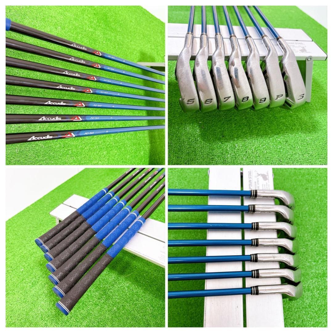 良品 レフティ　Accudis メンズ　ゴルフ 11本 セット R 初心者