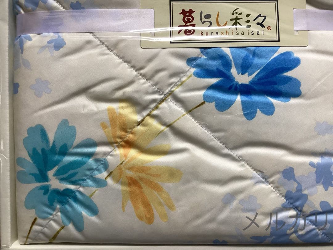 花柄ダウンケット シングルロングサイズ