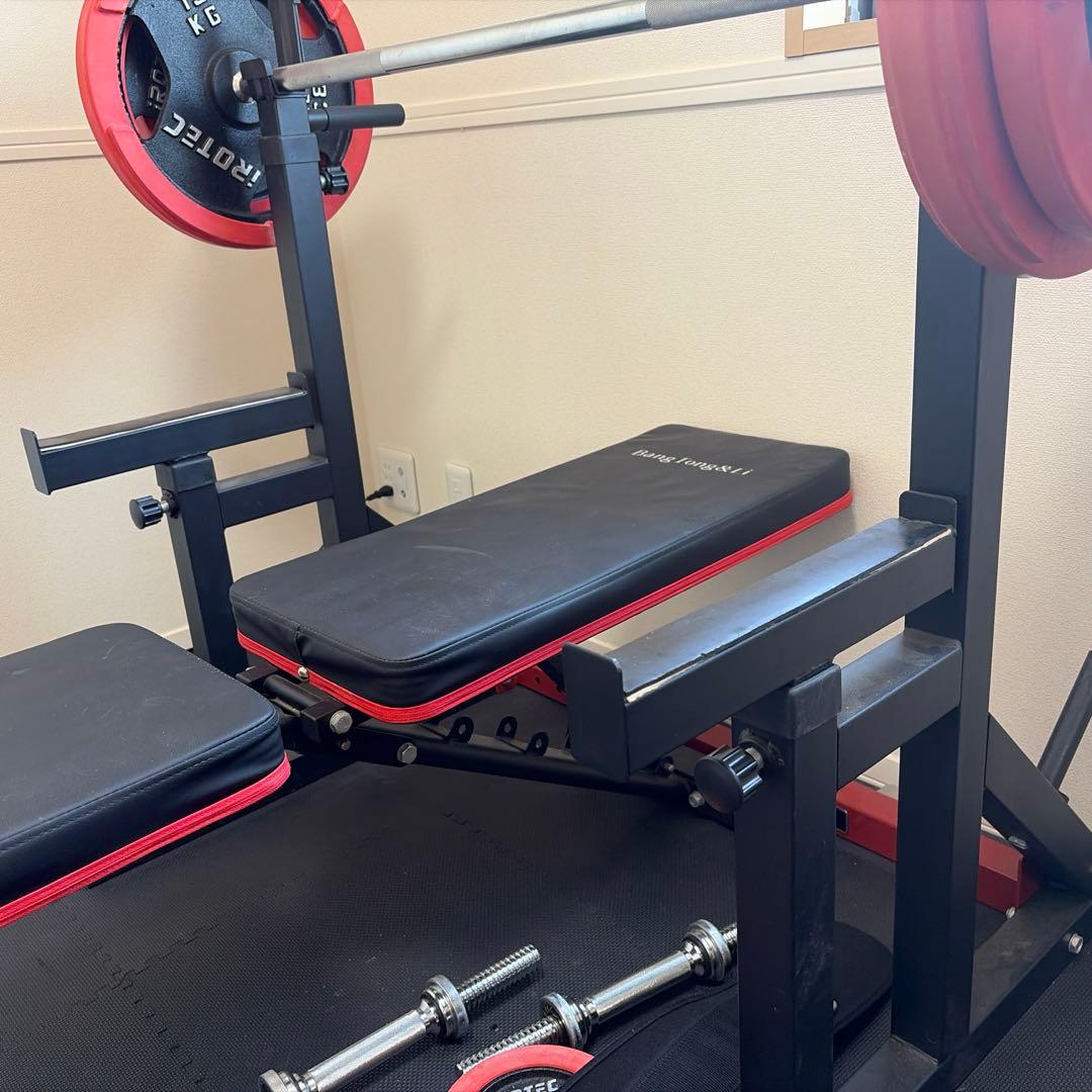 【引取限定】ベンチプレスセット一式 IROTEC 100kg